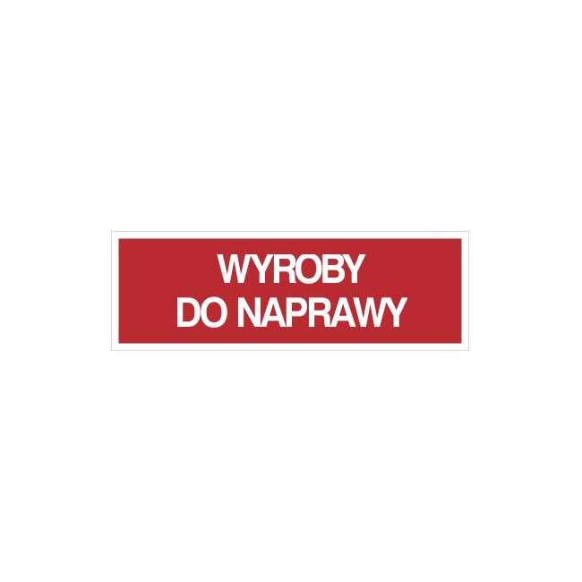 Wyroby do naprawy (802-09)