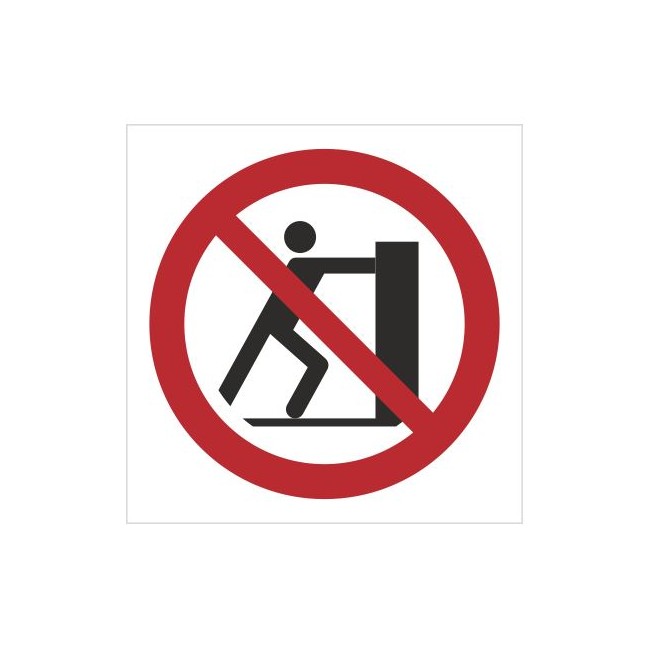 Znak zakaz pchania (P17)