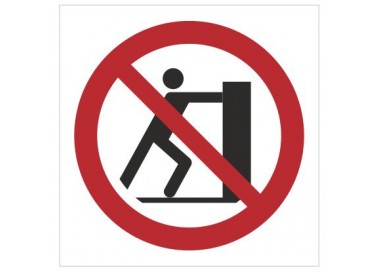 Znak zakaz pchania (P17)